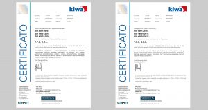 Certificazione Kiwa Gold Sistema Gestione Integrato TPS