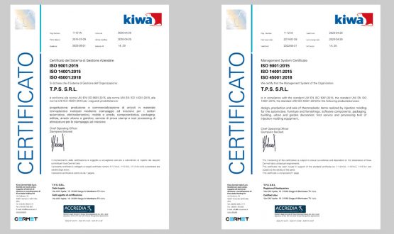 Certificazione Kiwa Gold Sistema Gestione Integrato TPS